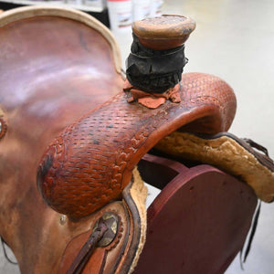 16" USED HORSEMAN SUPPLY ROPING SADDLE