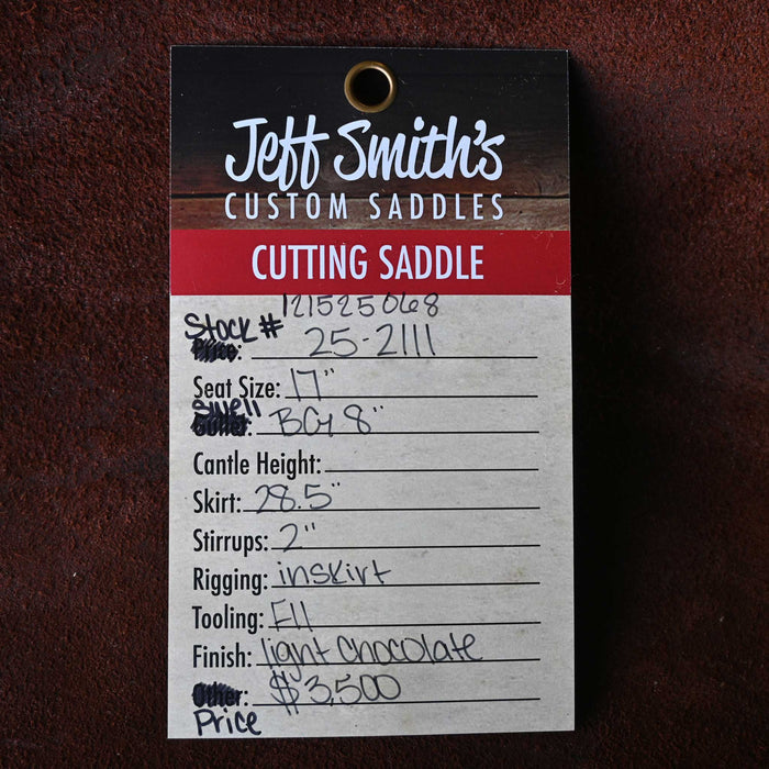 17" JEFF SMITH BEAU GALYEAN CUTTING SADDLE