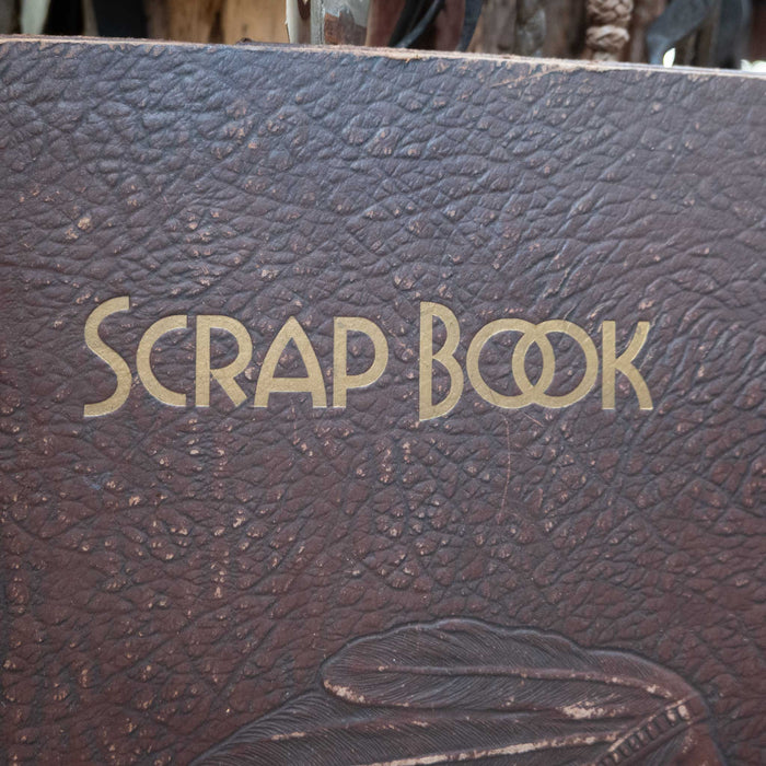 Indian Chief Leather Cover Scrapbook Collectibles MISC