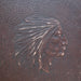 Indian Chief Leather Cover Scrapbook Collectibles MISC
