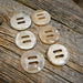Cow Horn 1 1/4" Concho Set Tack - Conchos & Hardware MISC