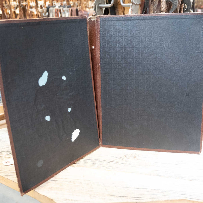 Indian Chief Leather Cover Scrapbook Collectibles MISC