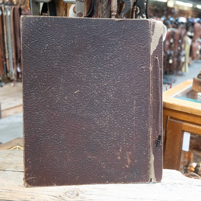 Indian Chief Leather Cover Scrapbook Collectibles MISC