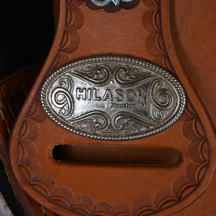 18" USED HILASON TREELESS BARREL SADDLE