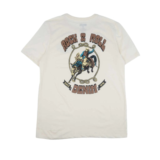 Rock & Roll Denim Men's Bronco Rider Natural Graphic Tee MEN - Clothing - Shirts - Short Sleeve Panhandle