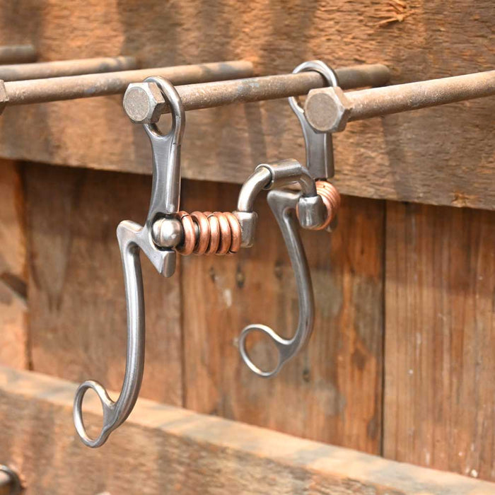 Kerry Kelley 7  Milk Man Hinged Port with Copper Roller KK1029 Tack - Bits Kerry Kelley   