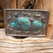 1930's Turquoise Belt Buckle ACCESSORIES - Additional Accessories - Buckles misc