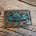 1930's Turquoise Belt Buckle ACCESSORIES - Additional Accessories - Buckles misc