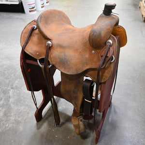 14.5" USED TESKEY'S STRIP DOWN RANCH SADDLE