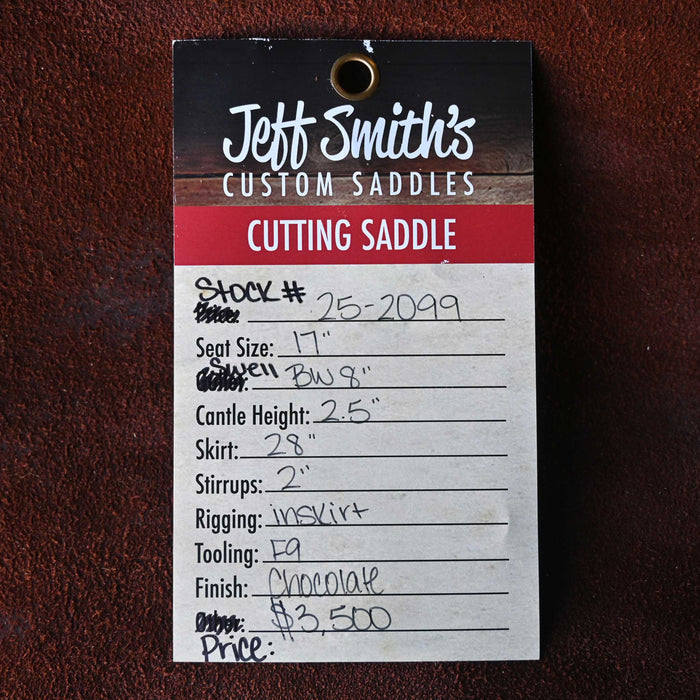 17" JEFF SMITH BUSTER WELCH CUTTING SADDLE