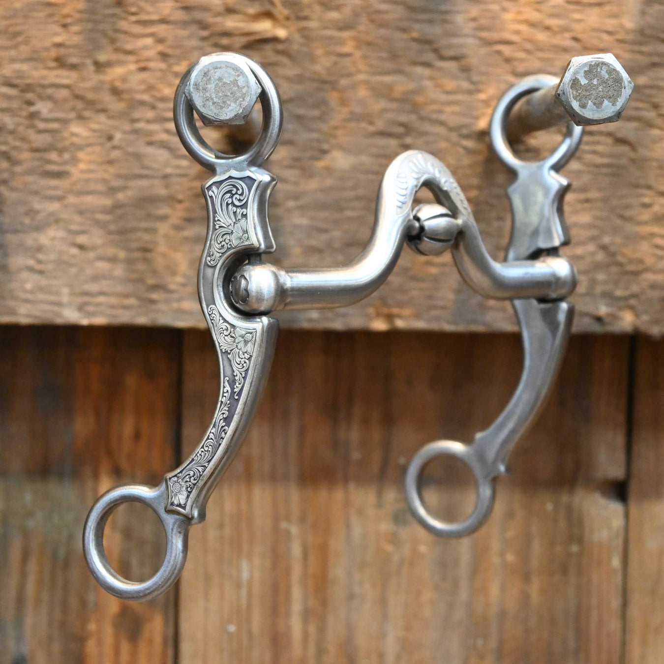 Silver Engraved Kerry Kelley N55 12 Bit w/Cricket Tack - Bits Kerry Kelley