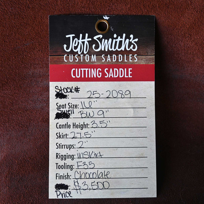 16" JEFF SMITH BUSTER WELCH CUTTING SADDLE