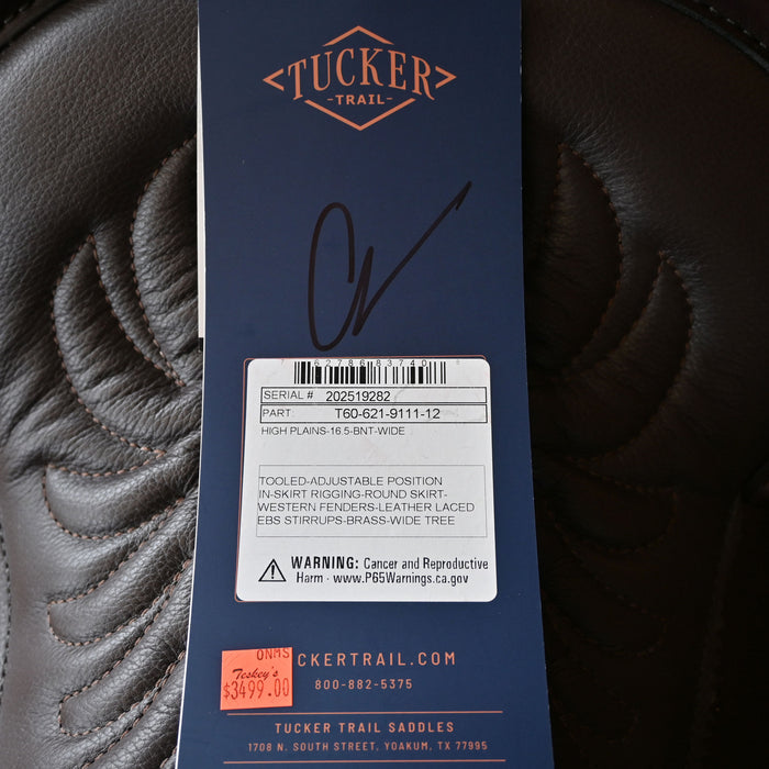 16.5" TUCKER HIGH PLAINS TRAIL SADDLE