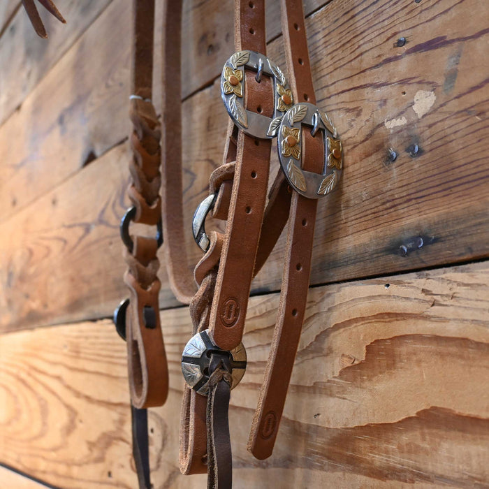 Joe Hipp Browband Headstall w/Teskey's Hardware Tack - Headstalls Joe Hipp