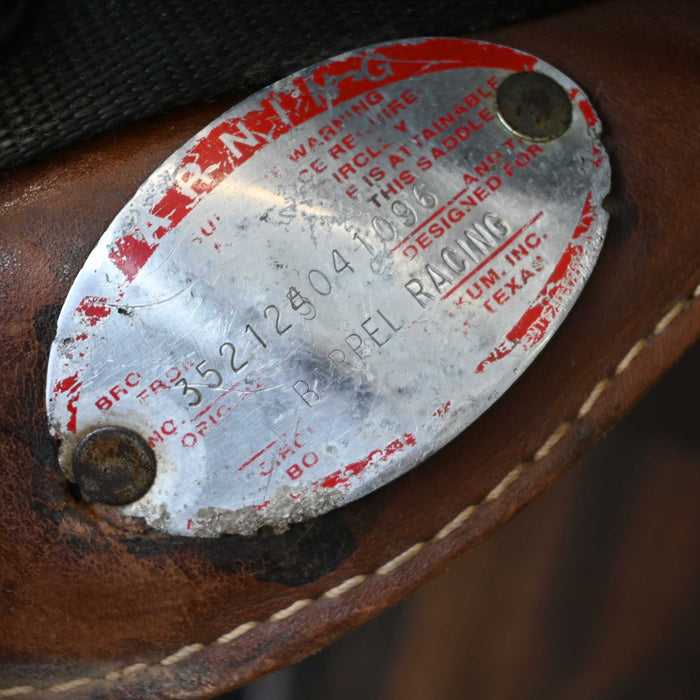 14.5" USED CIRCLE Y BOB MARSHALL TREELESS BARREL SADDLE