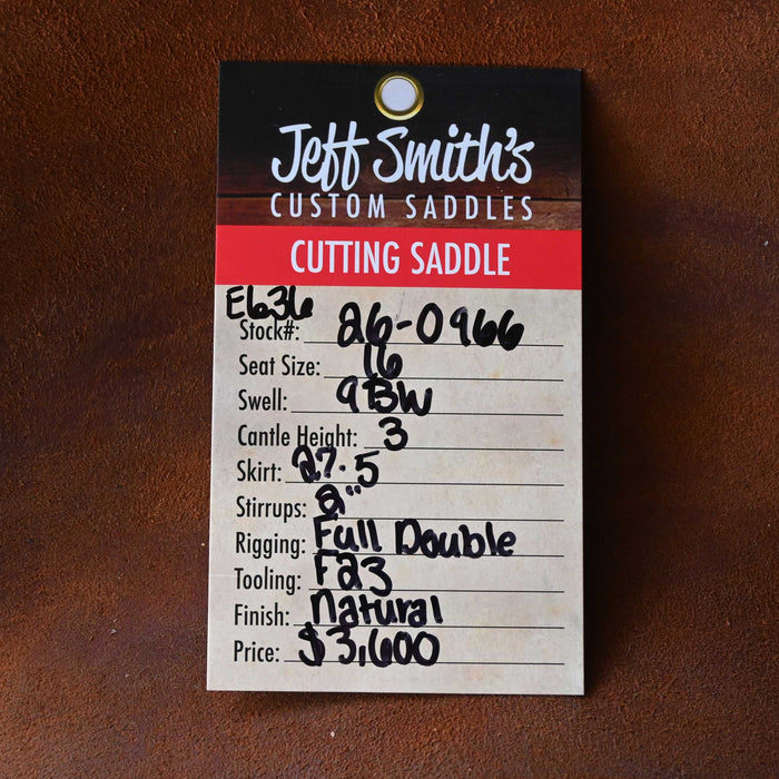 16" USED JEFF SMITH CUTTING SADDLE