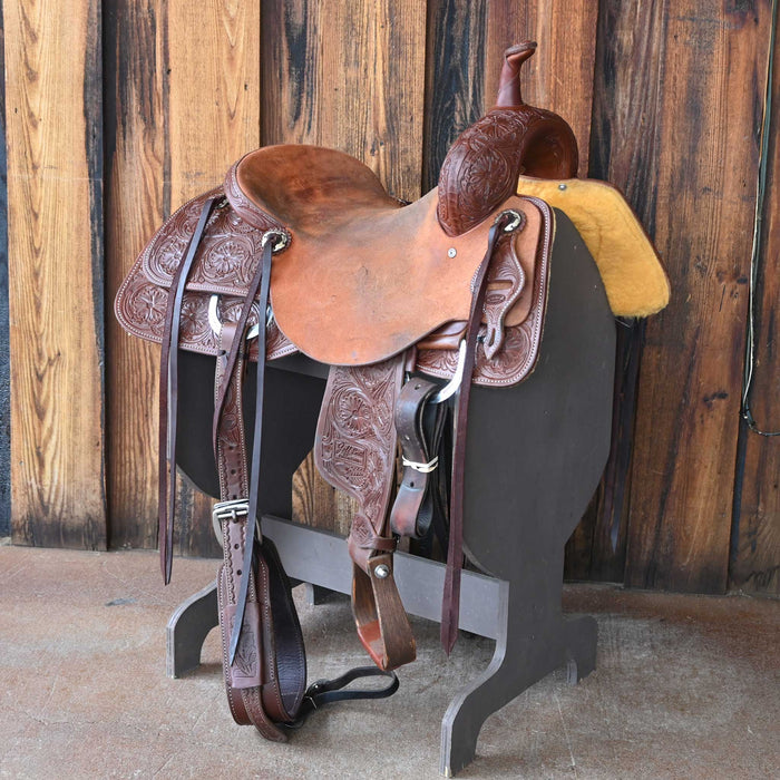 16" USED JEFF SMITH CUTTING SADDLE