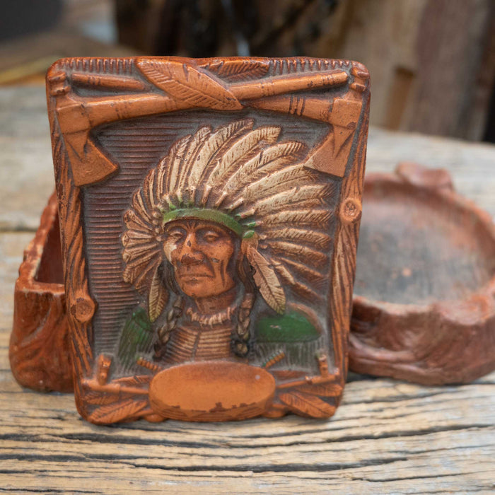 1940's - 50's Syroco Indian Chief Ashtray Collectibles misc