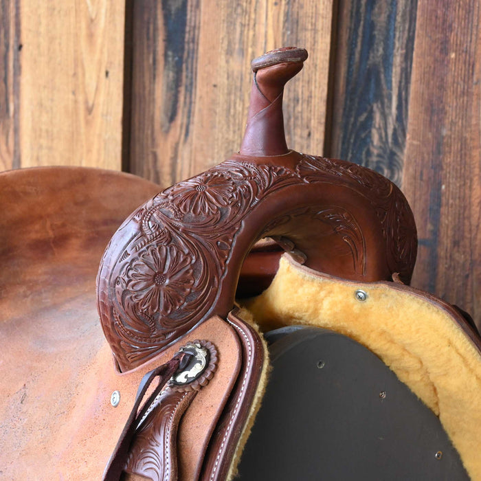 16" USED JEFF SMITH CUTTING SADDLE