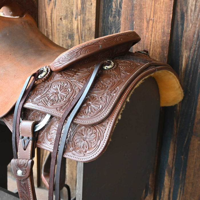 16" USED JEFF SMITH CUTTING SADDLE
