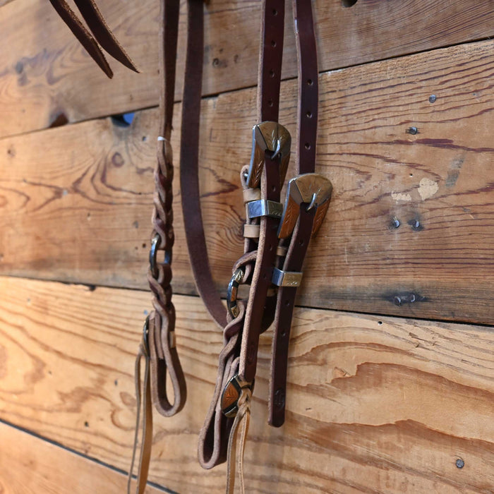 Joe Hipp Browband Headstall w/Teskey's Hardware Tack - Headstalls Joe Hipp