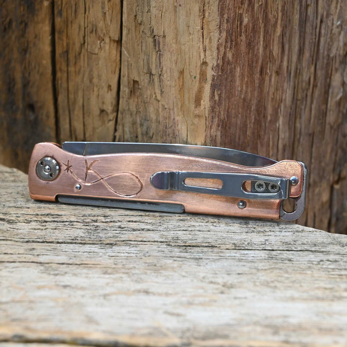 Kamphaus Copper Engraved Boker Pocket Knife