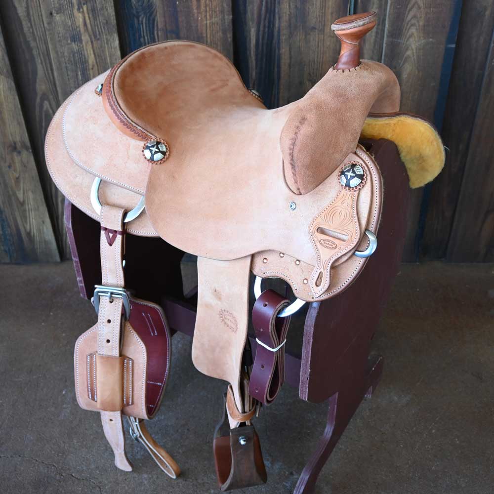 15.5" JEFF SMITH RANCH CUTTER SADDLE Saddles Jeff Smith