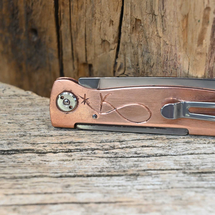 Kamphaus Copper Engraved Boker Pocket Knife