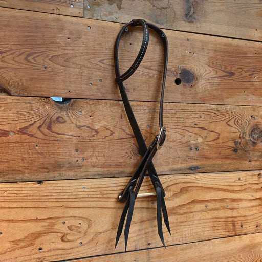 Casey Tew Dark Oiled Single Ear Headstall Tack - Headstalls Casey Tew