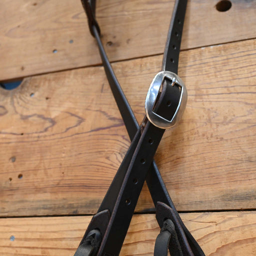 Casey Tew Dark Oiled Single Ear Headstall Tack - Headstalls Casey Tew