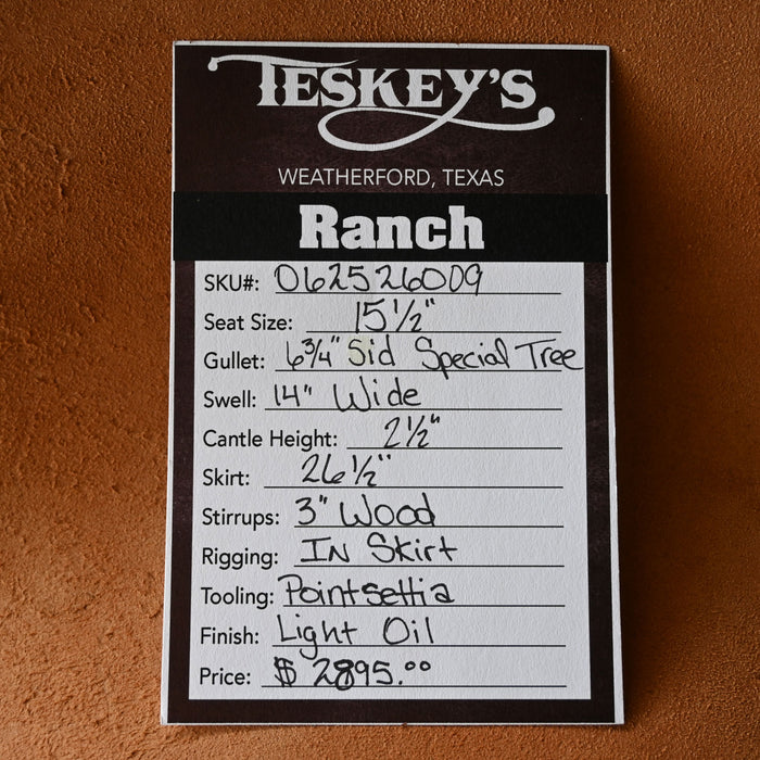 15.5" TESKEY'S RANCH SADDLE