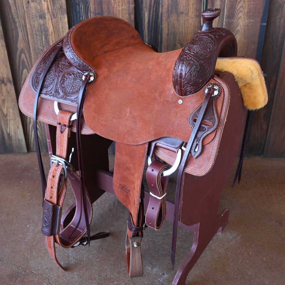 16.5" JEFF SMITH COW HORSE SADDLE Saddles Jeff Smith