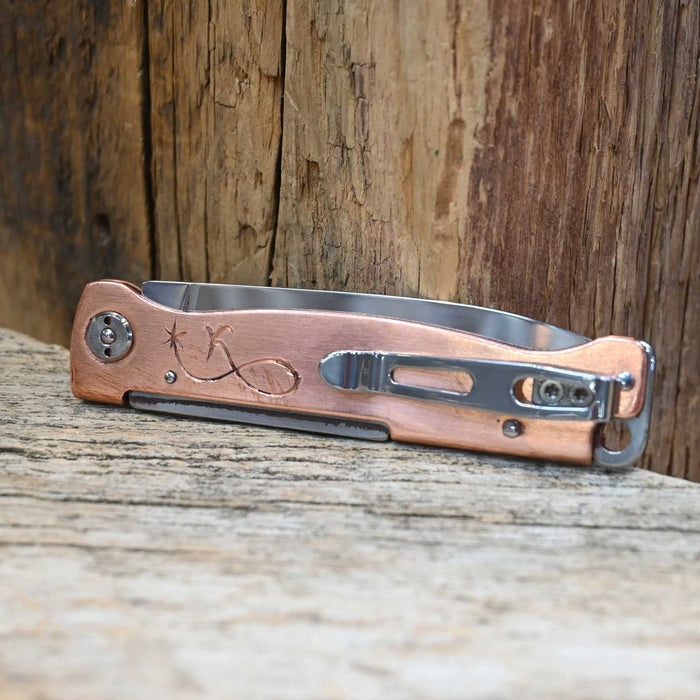 Kamphaus Copper Engraved Boker Pocket Knife
