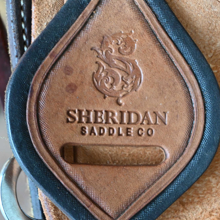 15" USED SHERIDAN TEAM ROPING SADDLE