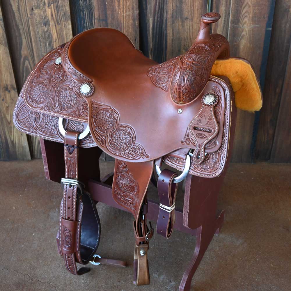 16" JEFF SMITH RANCH CUTTER SADDLE Saddles Jeff Smith