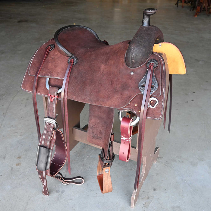 16.5" JEFF SMITH BUSTER WELCH RANCH CUTTER SADDLE
