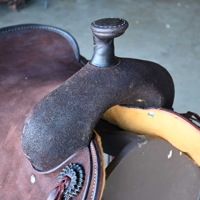 16.5" JEFF SMITH BUSTER WELCH RANCH CUTTER SADDLE