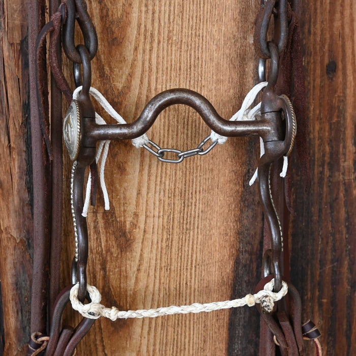 Silver Mounted Solid Port with Copper Inlay Bridle Rig 4145