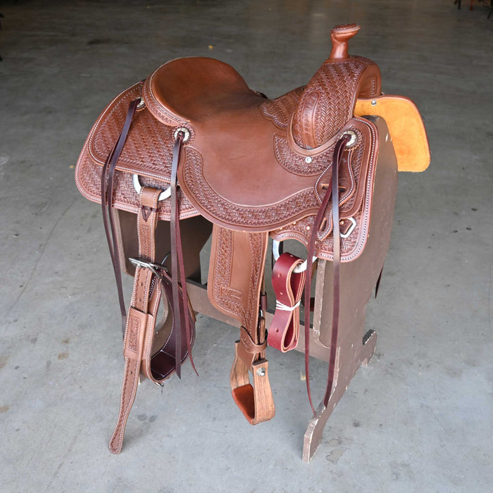15.5" JEFF SMITH COW HORSE SADDLE