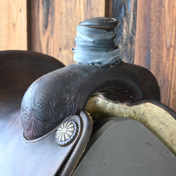 14" USED MARTIN TEAM ROPING SADDLE Saddles - Used Martin Saddlery
