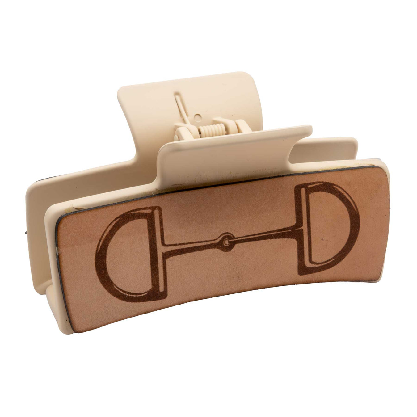 McIntire Saddlery Hair Clip - Snaffle Bit WOMEN - Accessories - Hair Accessories McIntire Beige