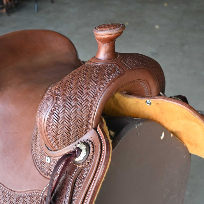15.5" JEFF SMITH COW HORSE SADDLE