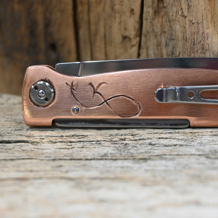 Kamphaus Copper Engraved Boker Pocket Knife