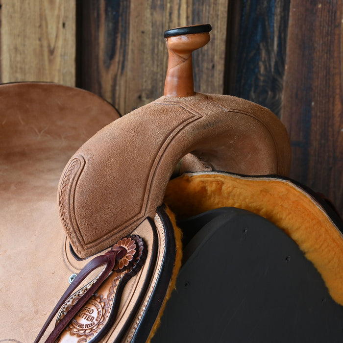 15" TESKEY'S PRO CUTTER RANCH CUTTER SADDLE