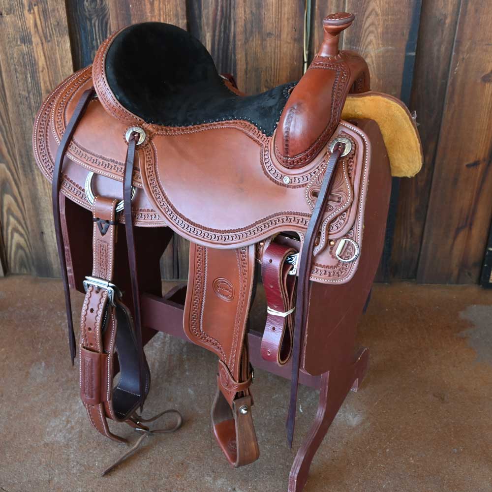 15" JEFF SMITH COW HORSE SADDLE Saddles Jeff Smith