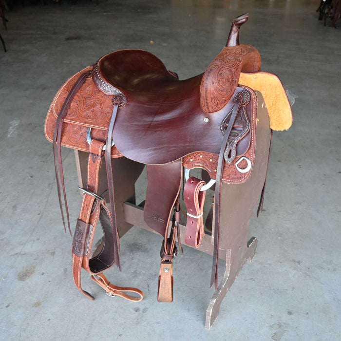 16.5" JEFF SMITH BEAU GALYEAN CUTTING SADDLE