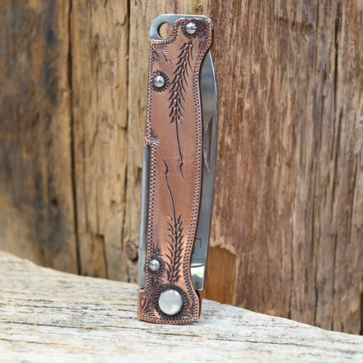 Kamphaus Copper Engraved Boker Pocket Knife Knives Kamphaus