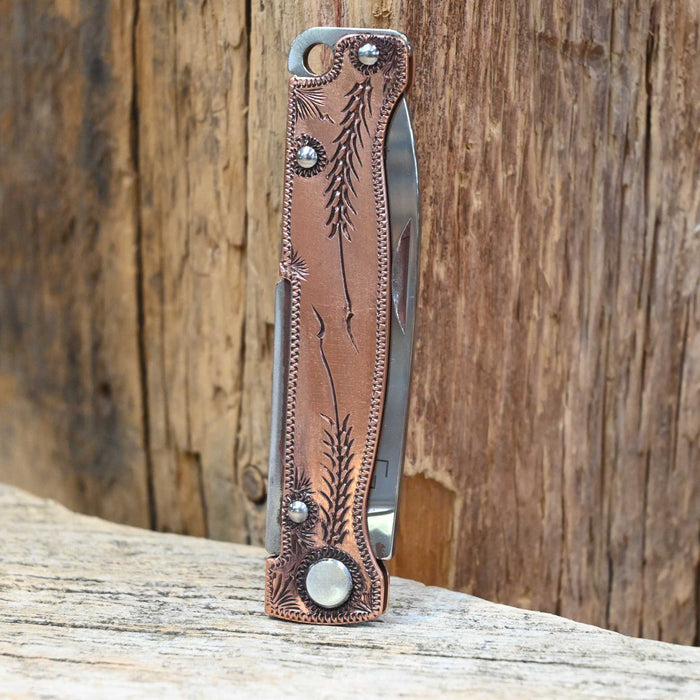 Kamphaus Copper Engraved Boker Pocket Knife