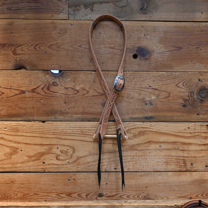 3/4" Johnson's Leather Split Ear Headstall Tack - Headstalls Johnson's Leather