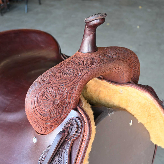 16.5" JEFF SMITH BEAU GALYEAN CUTTING SADDLE